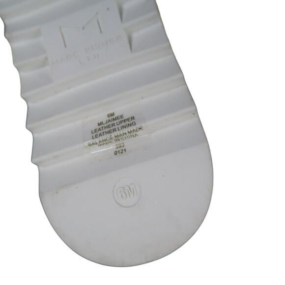 Marc Fisher Shoes Womens 6 Sandal Slides Double Woven Strap Leather Green Jaimee - Picture 12 of 12